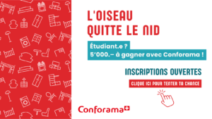 L'oiseau quitte son nid : Bravo à Victor de Lausanne , le quatrième finaliste des 5000.- avec Conforama , 28.08.2025